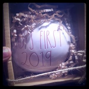 Rae Dunn Baby's First  2019 Christmas ornament